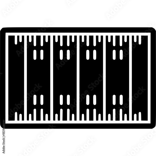 American Football Field Icon Vector