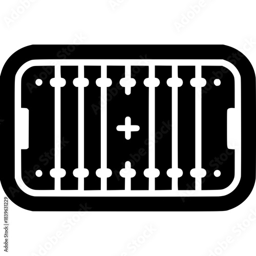 American Football Field Icon Vector