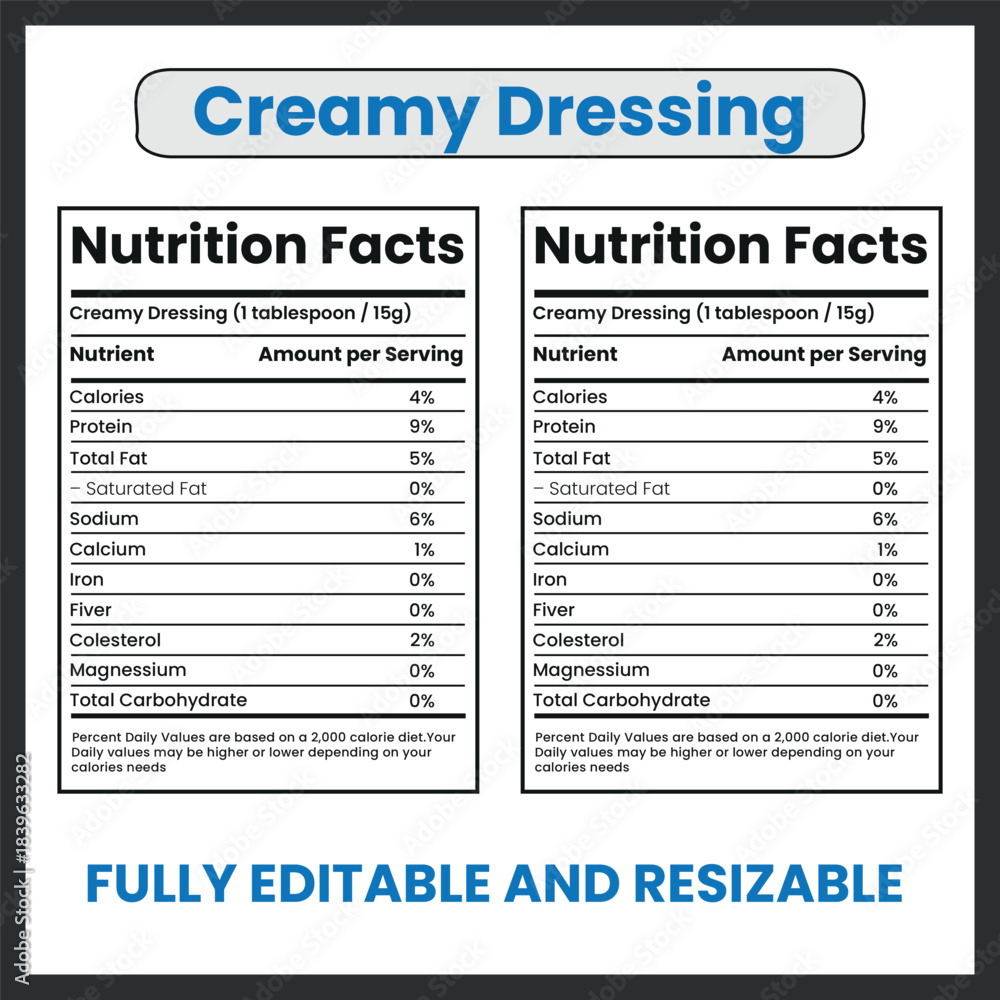 Obraz premium Creamy Dressing – Vector Illustration