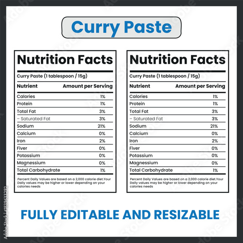 Curry Paste – Vector Illustration