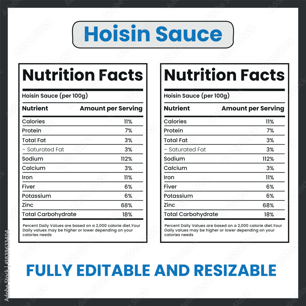 Obraz premium Hoisin Sauce – Vector Illustration