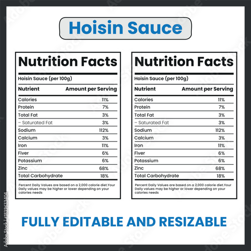 Hoisin Sauce – Vector Illustration