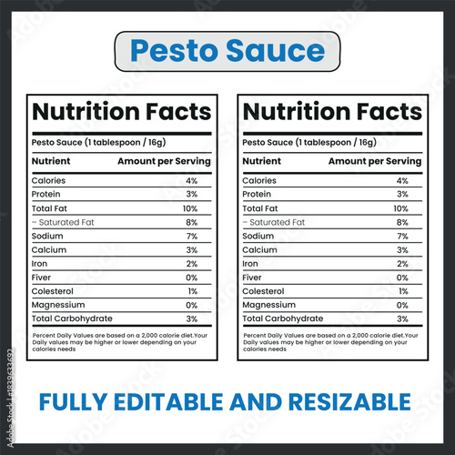 Pesto Sauce – Vector Illustration