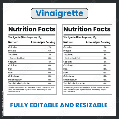 Vinaigrette – Vector Illustration