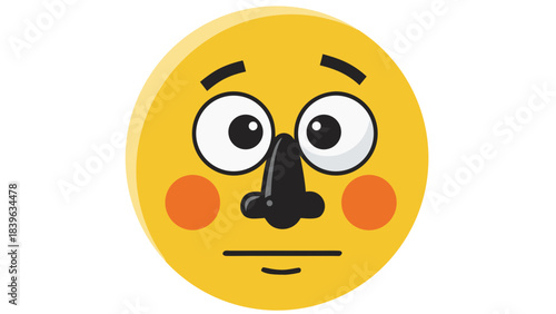 sad emoticon in a mask