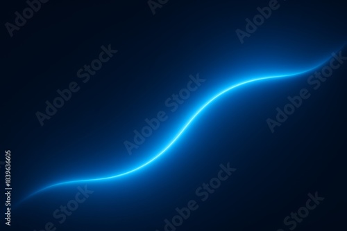 Blue line with a dark background. The line is blue and it is long. The background is dark and the line is the main focus of the image