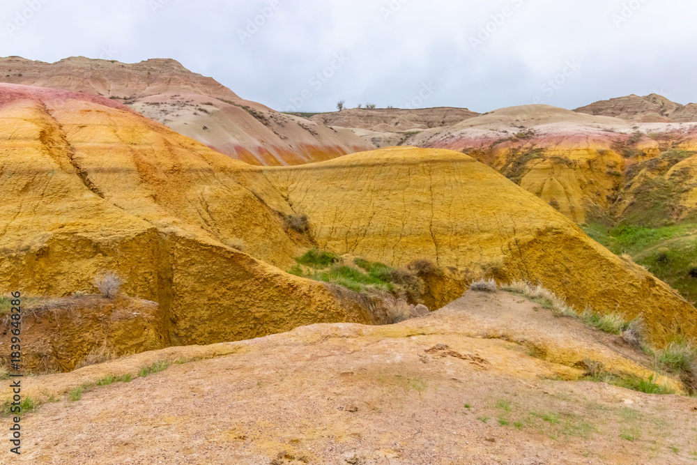 Obraz premium Colorful hills in Badlands National Park. 