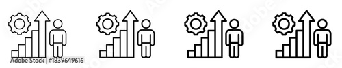 Personal Growth Icon Set Different Style Collection
