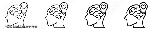Emotional Intelligence Icon Set Different Style Collection
