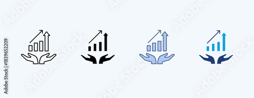 Investment Multiple Icon Illustration Vector