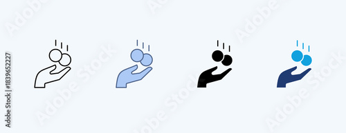 Dividend Multiple Icon Illustration Vector