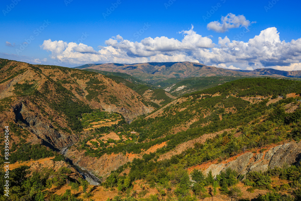 Obraz premium Scenic summer landscape of the Dinaric Alps in Albania, Europe
