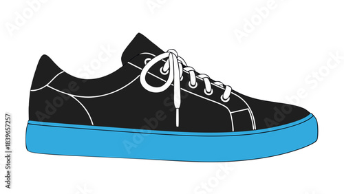 vector illustration of a shoe