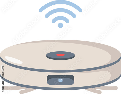 Smart Robotic Vacuum Cleaner with WiFi Connectivity for Modern Homes.