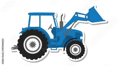 dump truck isolated on white