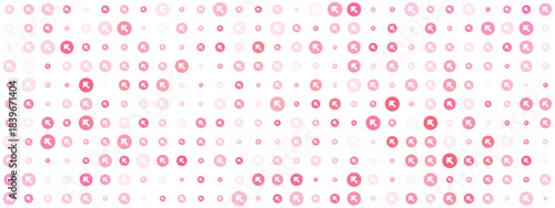 Dynamic abstract background featuring a seamless pattern of upward-pointing pink arrows within circular elements for tech and data concepts