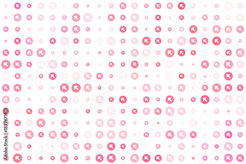 Colorful Abstract Graphic Design with Pink Circles on Black Background for Modern Art Enthusiasts