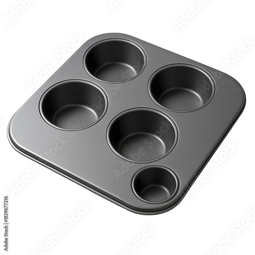 Muffin Cup Baking Tray Isolated