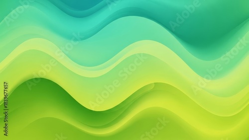 Trendy Abstract Mesh Gradient Blending Lime, Mint, and Lemon