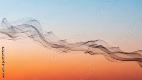 Thin Fog Swirl over Gradient with Fine Grain Texture