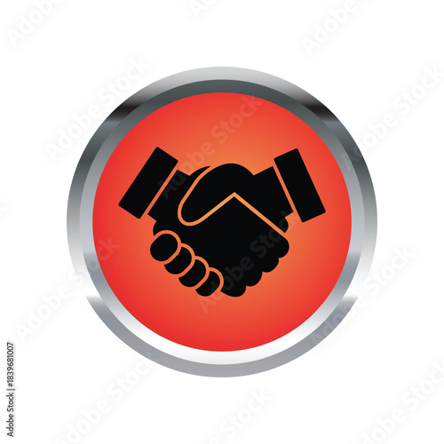 Handshake icon design template