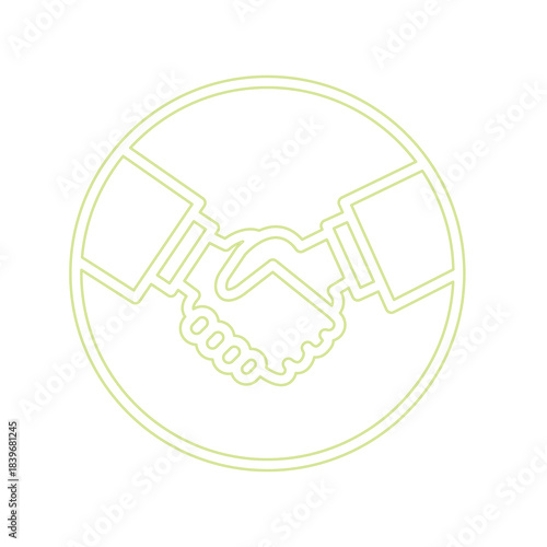 Handshake icon design template