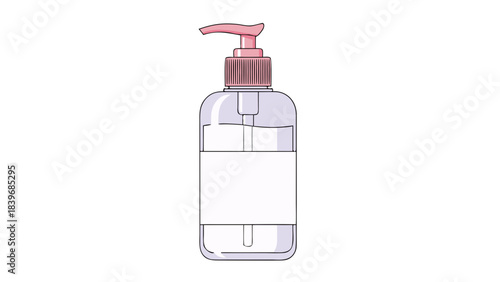 spray bottle isolated on white