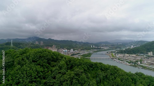 Aerial View of Donghae Samcheok Obun-ri Coastline
