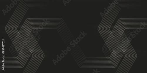 Abstract dark background with light grey geometric lines forming a modern, minimalist, and symmetrical pattern.