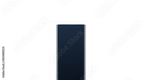 Close Up of a Modern Smartphone Screen Displaying a Dark Interface With Minimalist Design and Sleek Edges on a Black Background Highlighting Technology and Connectivity