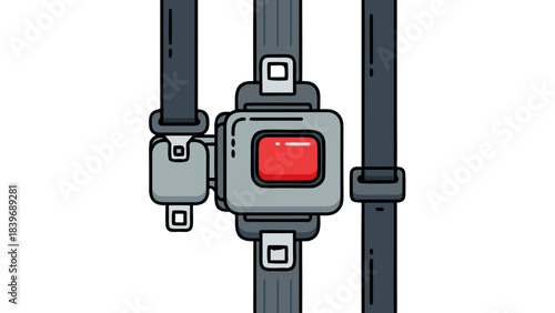 traffic light on a white background