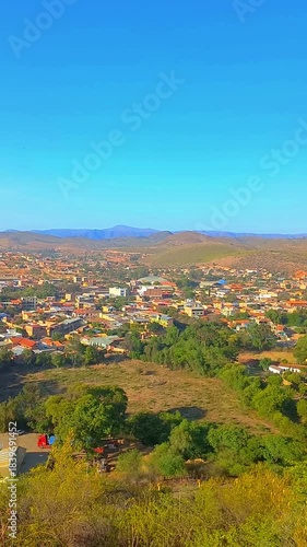 Aerial view of the city of Aiquile, Cochabamba, Bolivia