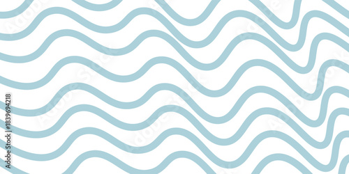 Seamless Wave Pattern, Hand drawn water sea vector background. Wavy beach print, curly grunge paint lines,