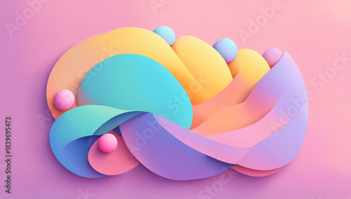 abstract 3d composition of ...