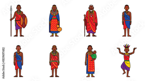 Colorful Traditional African Fashion Diverse Cultural Clothing Styles for Celebrations