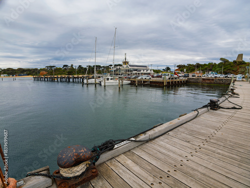 View Across Pier To Yacht Club