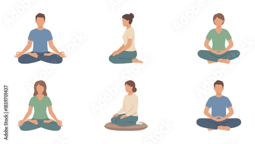 Yoga Poses for Relaxation and Mindfulness Wellness Meditation Flexibility