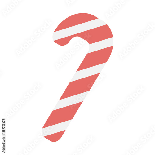 シンプルでかわいいキャンディケインのイラスト