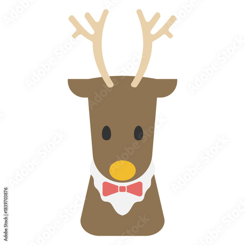 トナカイのかわいいイラスト（クリスマス）