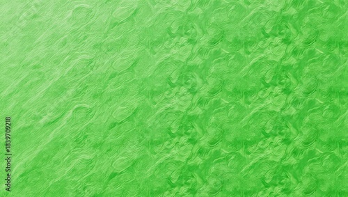 Vibrant Green Abstract Background with Subtle Ripples and Textured Surface.