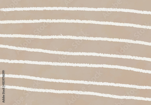 クレヨンタッチのストライプ背景（ベージュ・ブラウン系）