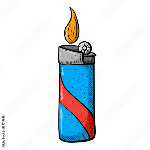 burning match illustration