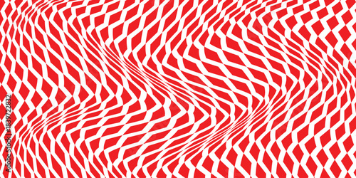Fototapeta Naklejka Na Ścianę i Meble -  simple red vertical rhombus wave pattern for banner poster background.