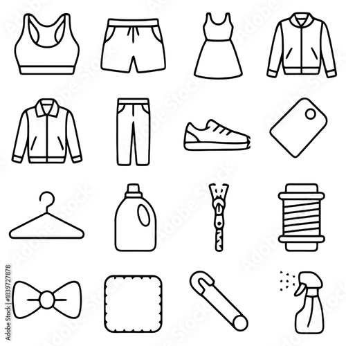 Wardrobe Essentials: A curated collection of essential clothing items and accessories, offering a clean, organized, and stylish selection for diverse fashion needs.