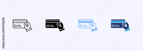 Card Payment Icon Set Multiple Style Collection Element For Design