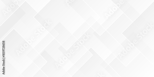 Modern Abstract white and gray triangle technology lines. Space design concept. Decorative web layout or poster, banner. White grey background vector design.