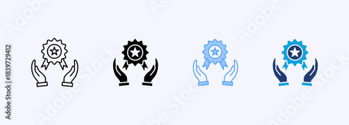 Excellence Service Icon Set Multiple Style Collection Element For Design