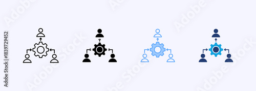 Lean Management Icon Set Multiple Style Collection Element For Design