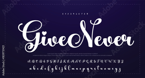 cript signature alphabet, elegant flowing letters, stylish cursive font for graceful branding, romantic headline, handwritten typography, timeless typographic design. Vector typeset