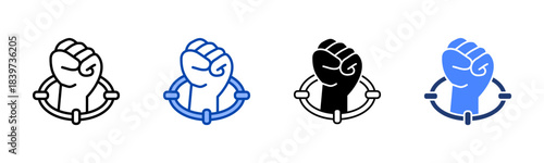 Focus icon set multiple style collection